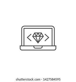 Clean Code Related Vector Thin Line Stock Vector (Royalty Free ...
