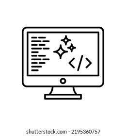 Clean Coding icon in vector. Logotype