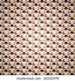 Clean color abstract vector retro seamless background pattern