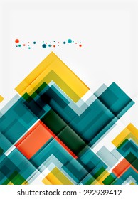 Clean colorful unusual geometric pattern design. Abstract background, online presentation website element or mobile app cover 