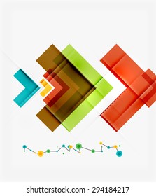 Clean colorful unusual geometric pattern design. Abstract background, online presentation website element or mobile app cover 