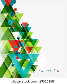 Clean colorful unusual geometric pattern design. Abstract background, online presentation website element or mobile app cover 