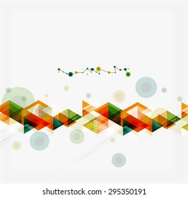 Clean colorful unusual geometric pattern design. Abstract background, online presentation website element or mobile app cover 