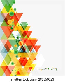 Clean colorful unusual geometric pattern design. Abstract background, online presentation website element or mobile app cover 