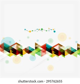 Clean colorful unusual geometric pattern design. Abstract background, online presentation website element or mobile app cover 