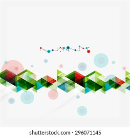 Clean colorful unusual geometric pattern design. Abstract background, online presentation website element or mobile app cover 