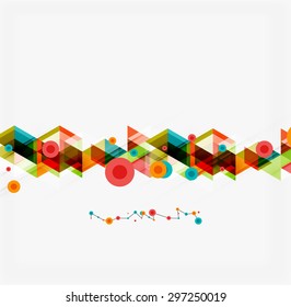 Diseño de patrones geométricos inusuales de color limpio. Resumen de antecedentes, elemento de sitio web de presentación en línea o portada de aplicación móvil 