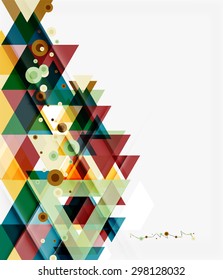 Clean colorful unusual geometric pattern design. Abstract background, online presentation website element or mobile app cover 