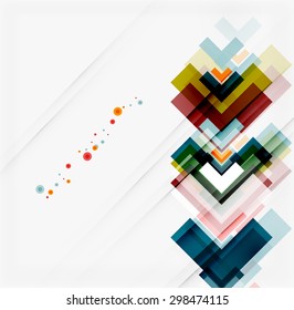 Clean colorful unusual geometric pattern design. Abstract background, online presentation website element or mobile app cover 