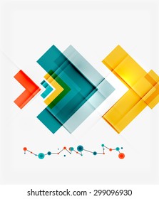 Clean colorful unusual geometric pattern design. Abstract background, online presentation website element or mobile app cover 
