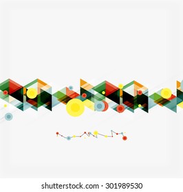 Clean colorful unusual geometric pattern design. Abstract background, online presentation website element or mobile app cover 