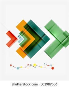 Clean colorful unusual geometric pattern design. Abstract background, online presentation website element or mobile app cover 