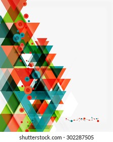 Clean colorful unusual geometric pattern design. Abstract background, online presentation website element or mobile app cover 