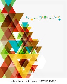 Clean colorful unusual geometric pattern design. Abstract background, online presentation website element or mobile app cover 