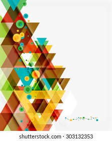 Clean colorful unusual geometric pattern design. Abstract background, online presentation website element or mobile app cover 
