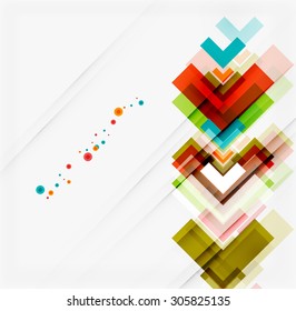 Clean colorful unusual geometric pattern design. Abstract background, online presentation website element or mobile app cover 