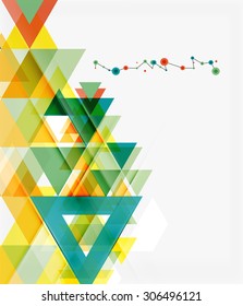 Clean colorful unusual geometric pattern design. Abstract background, online presentation website element or mobile app cover 