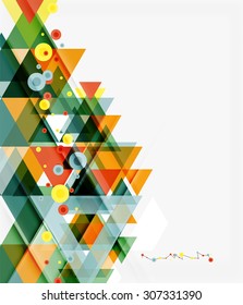 Clean colorful unusual geometric pattern design. Abstract background, online presentation website element or mobile app cover 