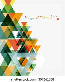 Clean colorful unusual geometric pattern design. Abstract background, online presentation website element or mobile app cover 