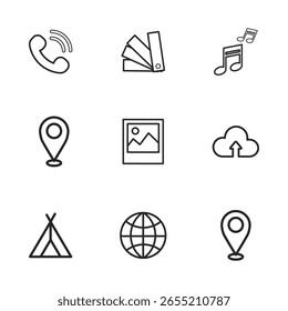 A clean and comprehensive collection of multi-purpose line icons designed for web and mobile interfaces