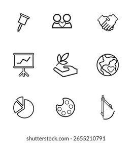 A clean and comprehensive collection of multi-purpose line icons designed for web and mobile interfaces