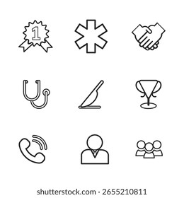 A clean and comprehensive collection of multi-purpose line icons designed for web and mobile interfaces