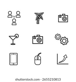 A clean and comprehensive collection of multi-purpose line icons designed for web and mobile interfaces