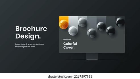 Clean computer display mockup web project layout. Isolated site vector design illustration.