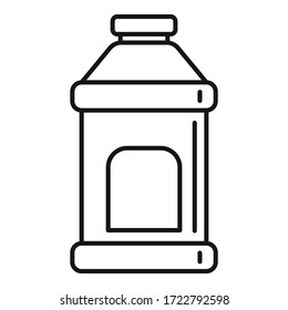 Clean container icon. Outline clean container vector icon for web design isolated on white background