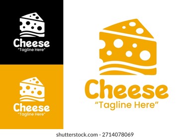 A clean contemporary cheese logo suitable for fresh dairy lines, premium cheese shops, and upscale food brands.