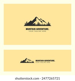 clean and cool mountain logo design