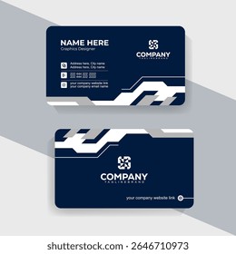 Clean and Corporate Business Card Layout for Company Branding