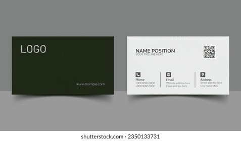 Clean corporate business card template design