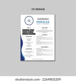 Clean Corporate cv design or resume design