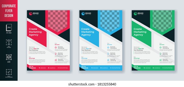 Plantilla de diseño de folleto para empresas limpias 