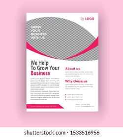 Clean Corporate Flyer Vector Template