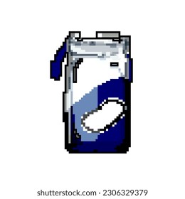vector retro de arte de píxel de juego de almohadilla de algodón limpio. toallita de algodón limpia. ilustración vintage antigua