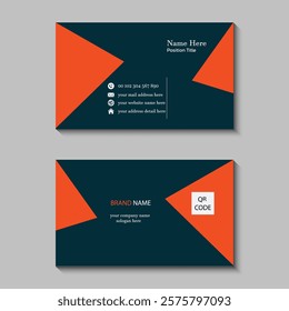 Clean and creative business card design 