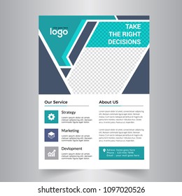 Clean and Creative Business Card Template. Flat Design Vector Illustration.