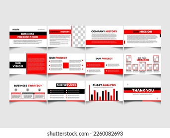 Clean and creative business plan presentation slides design template.