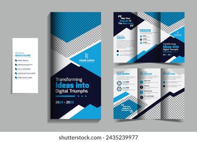 Clean and Creative Corporate Trifold Brochure Design