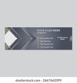 Clean and Creative Email Signature Design.
