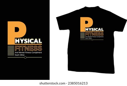 Clean creative modern awesome stylish trendy gym fitness sport typography t tee shirt design.