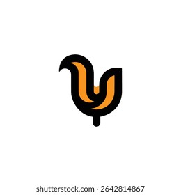 Clean and Creative ZU ZU Initials Monogram Logo Design