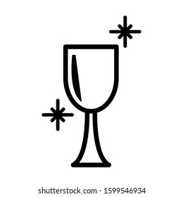Clean cup icon , sparkling cup