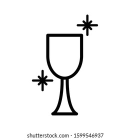 Clean cup icon , sparkling cup