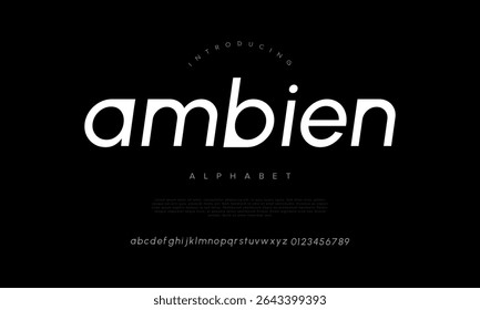 Fonte sans serif limpa e curvada com uma sensação futurista suave, perfeita para uso digital e editorial