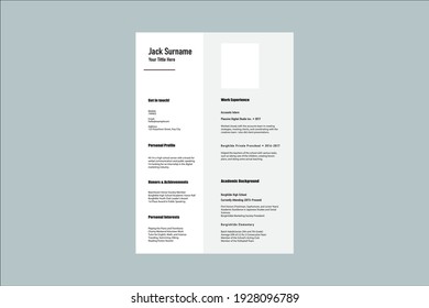 Clean CV Resume Curriculum Vitae template 