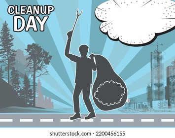 Clean Up Day Background Copy Space