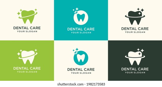 clean Dental logo designs concept vector, Shine Dental logo template vector,
